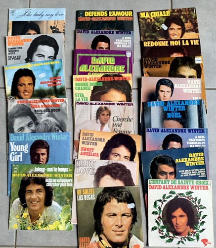 Vinyle 7" - Lot 22 disques de David Alexandre Winter