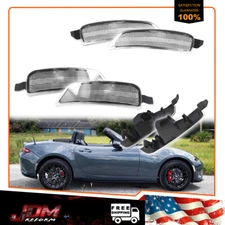 For 2016-2022 Mazda MX-5 Miata Clear Lens Front & Rear Side Marker Lights 4PCS