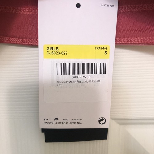 Nike Dri-Fit Non-Padded Sports Bra GIRLS Size S Pink Racerback NWT - Picture 4 of 4