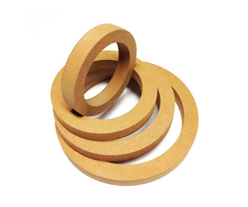 16mm MDF Ring 165mm 6,5" 16,5cm Holzring Montagering Lautsprecher