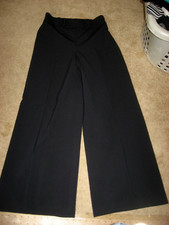 Womens Navy ANN TAYLOR LOFT Stretch Lined Wool Blend Dress Pants 8