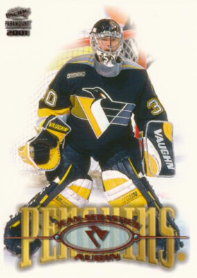 2000-01 Paramount COPPER #195 JEAN-SEBASTIEN AUBIN - Pittsburgh Penguins