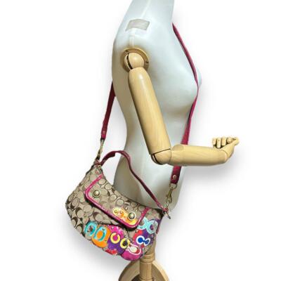 Coach Shoulder Bag 2Way Gold Hardware Multicolor | eBay
