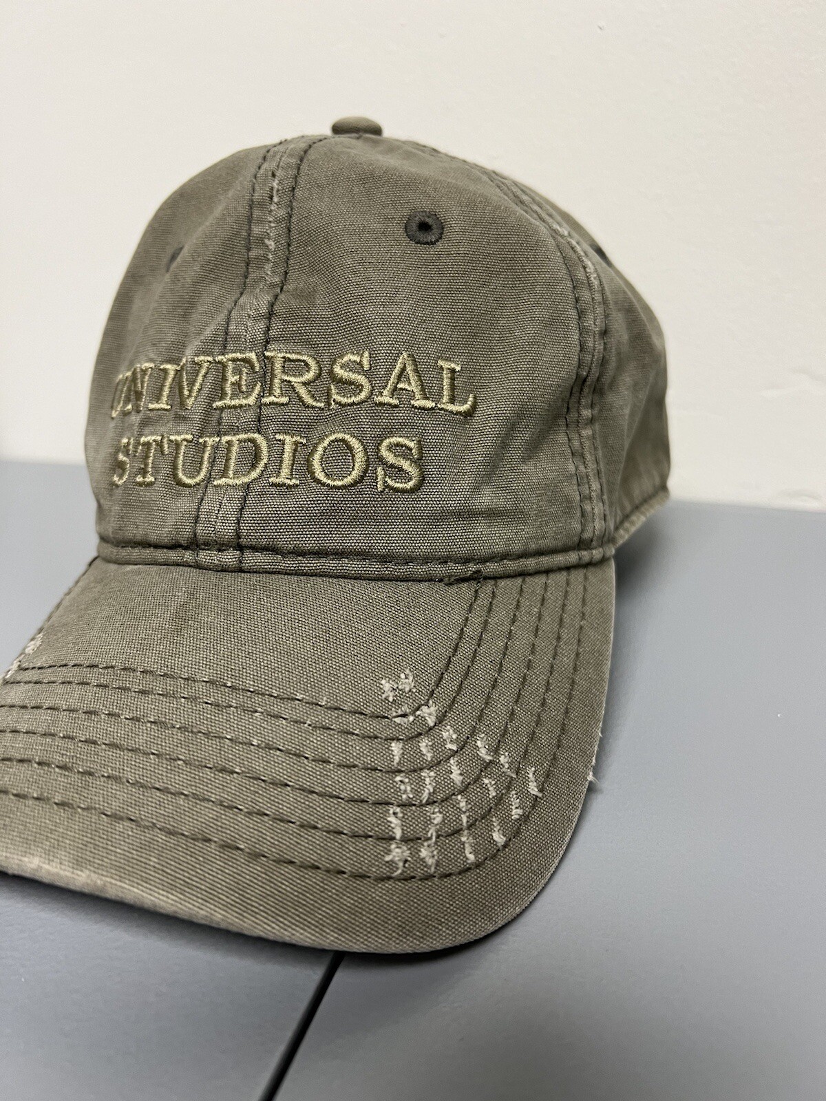 Universal Studios Hat Cap Strap Back Green Olive … - image 6