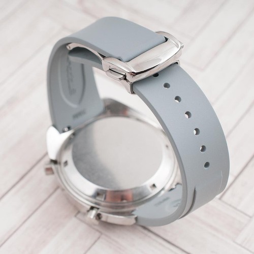 Deployant FKM Rubber Quick Release Watch Straps butterfly deployment clasp QR - Picture 10 of 153