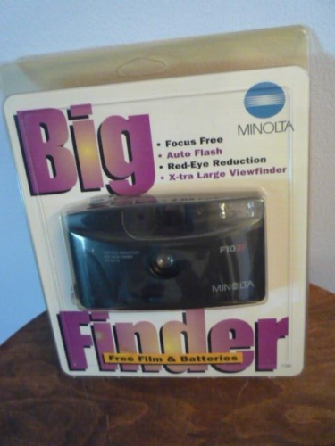 Minolta Camera Vtg F10BF Big Finder Auto Flash Point & Shoot Factory Sealed NOS - Picture 3 of 12