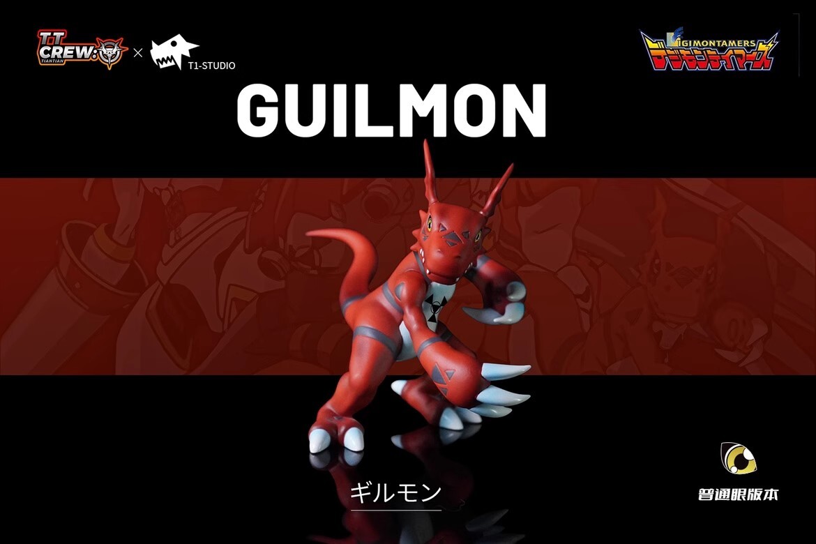 T1 Studio Digimon Monster Guilmon Statue Resin Figure Model Anime