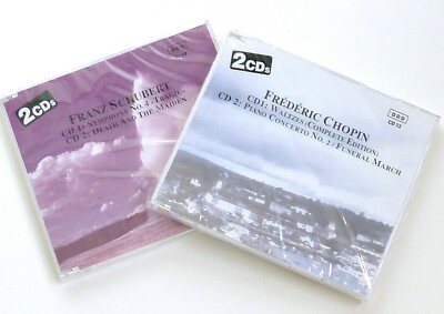 Frederic Chopin & Franz Schubert - 2 Double CDs - Romantic Period Music - Sealed