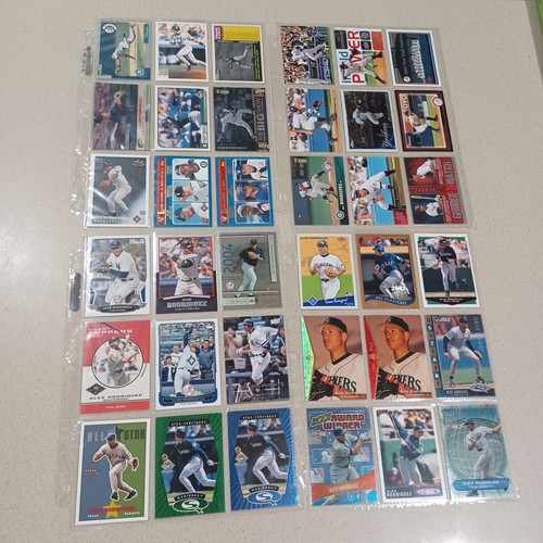 ALEX RODRIGUEZ 158 cards lot, relics Parallels, Gold, inserts & base. Pre-owned - Picture 9 of 11