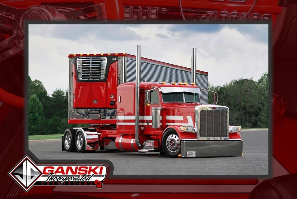DCP 1/64 Can't Afford It Ganski Red Peterbilt 389 Utility Refrigerated 60-1325 - Image 2 of 4