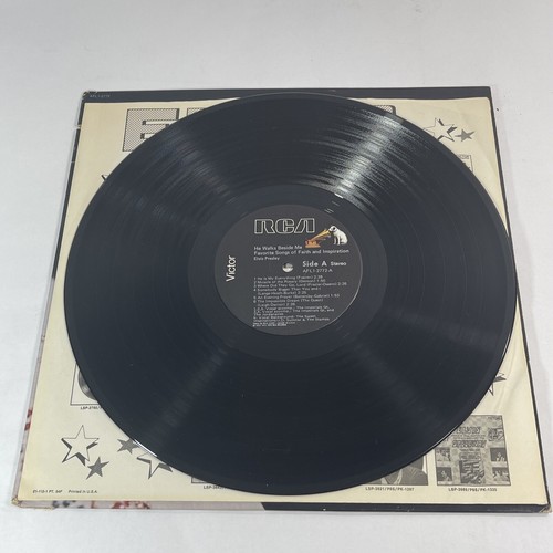 Elvis He Walks Beside Me LP Songs of Faith & Inspiration12" 33 RPM Vinyl Record - Picture 8 of 10