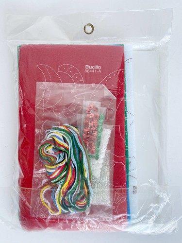 Bucilla Embellished Felt Stocking Kit Fun in the Snow Snowmen Christmas New - Picture 6 of 6