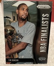 2019-20 Prizm NBA Finalists Tim Duncan Silver Prizm HOLO #5 San Antonio Spurs