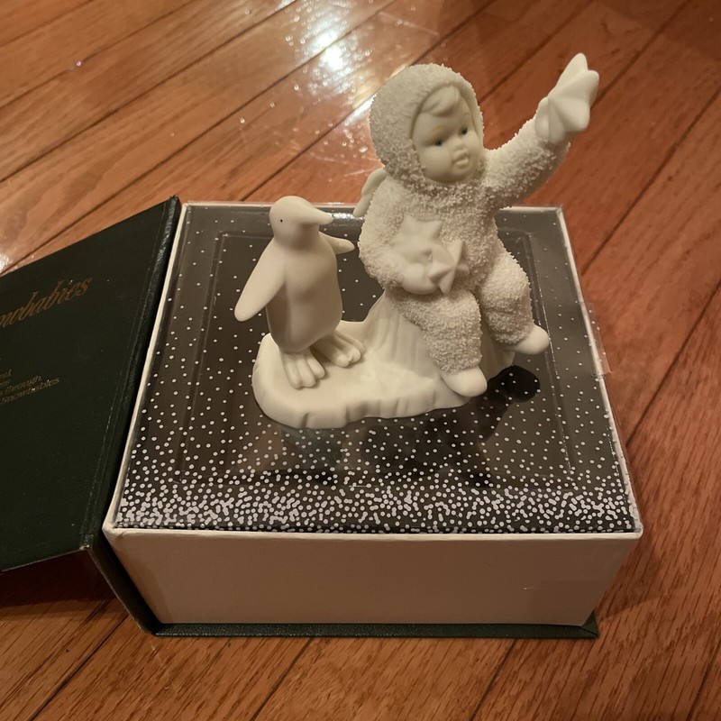 New Dept 56 Snowbabies "Wishing on a Star" 7943-0 Collectible Figurine