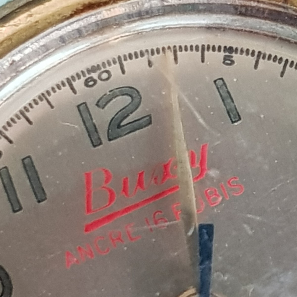 Montre Vintage Femme BUXY Plaqué Or - Bracelet Plaqué Or, Occasion, état à Vérifier