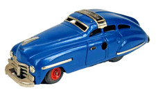 Vintage Schuco FEX 1111 US Zone Germany Wind Up Toy Blue Car