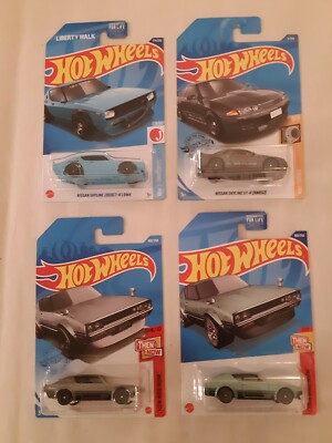 Hot Wheels Nissan Skyline GT-R BNR32 & more Lot of 4 | eBay
