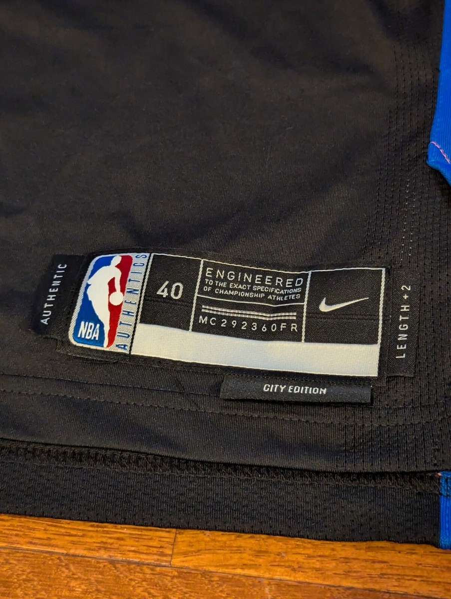 Nike New York Knicks NBA NYC City Edition Jersey Black Men's