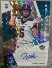 2020 Panini Mosaic Football Jake Luton RC Auto Mosaic Prizm Jacksonville Jaguars