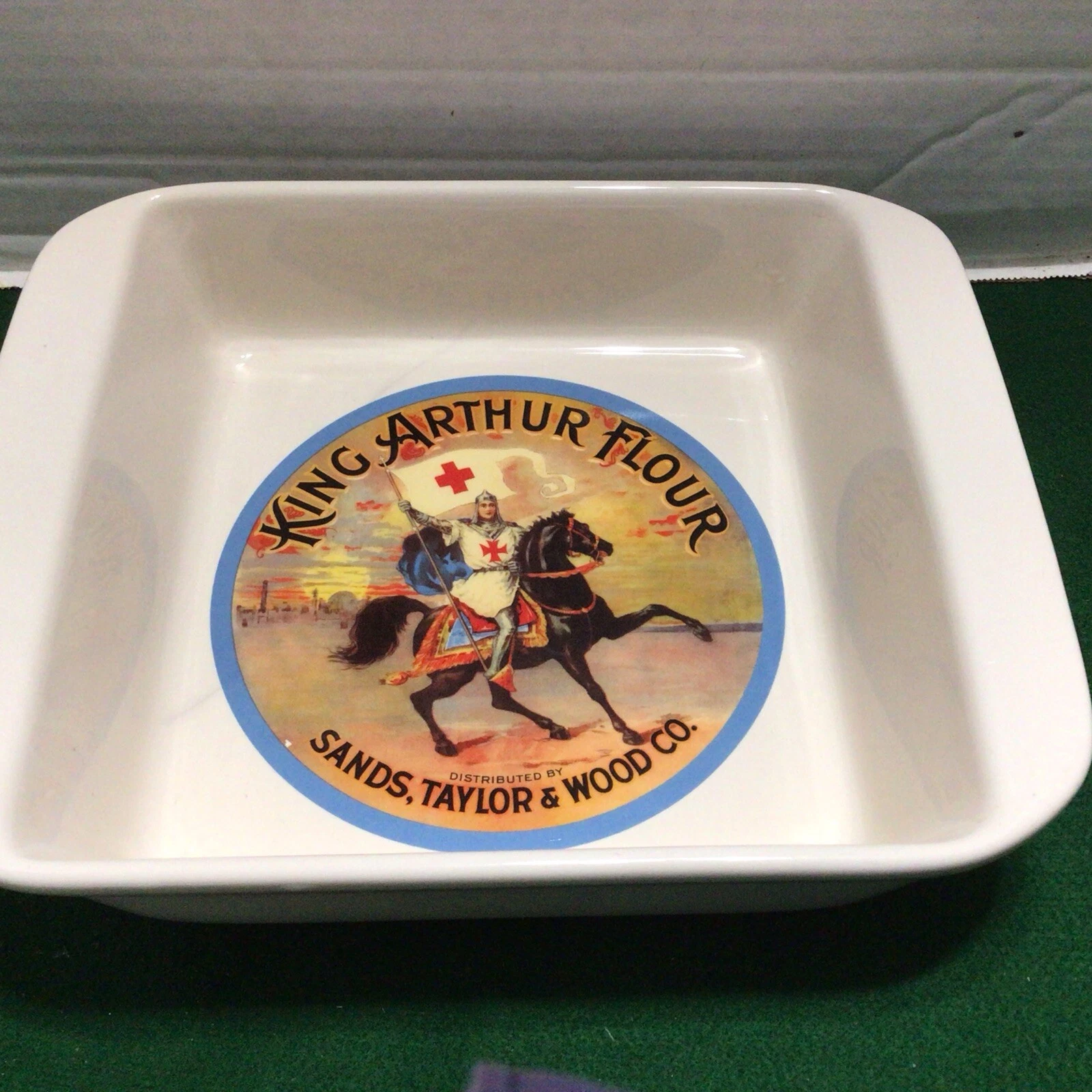Oven/Dishwasher Safe King Arthur Flour Square Baking Pan by Chantal Craked