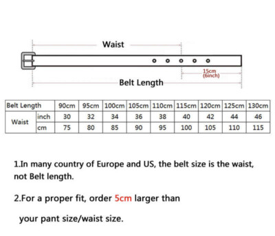 European Belt Sizes To Us LEATHER-BELT-BUFFALO-CASUAL Handmade