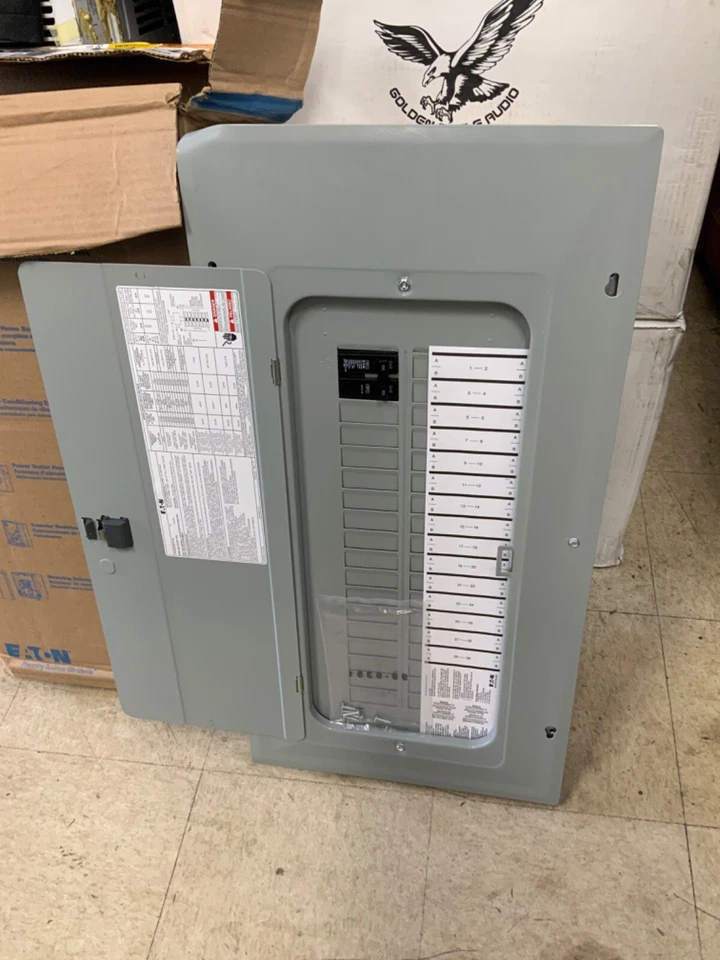 Centro de carga interruptor principal interior Eaton BR 100A 30 Space 60 BRP30B100V25 Foto 2 de 4