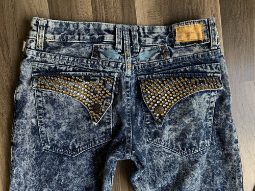 Robins Jeans 32 X 32 Acid Washed With 2 