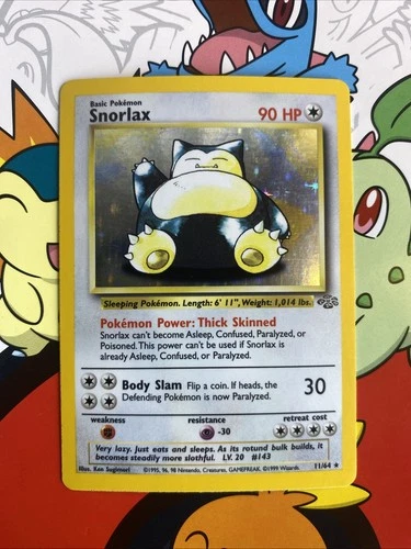 Snorlax 11/64 Jungle Set Rare Holo  LP