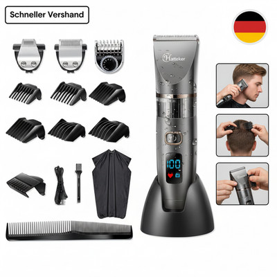 Hatteker Haarschneidemaschine Profi Haarschneider Herren Haartrimmer Bartschneid