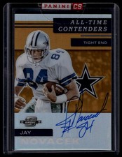 2019 Panini Contenders Optic #ATC-JN Jay Novacek All-Time Contenders Orange #/50