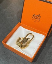 HERMES Cadena Padlock Yacht 2006 Air de Paris Gold Lock Bag Charm