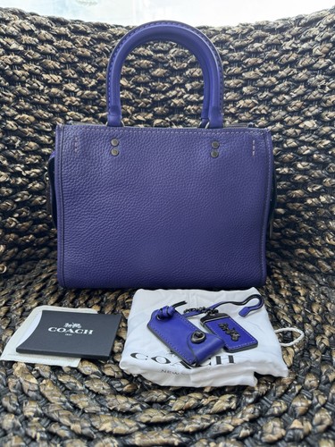 Coach X Disney Purple Rogue 25 rares bretelles manquantes - Photo 1/16