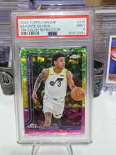 KEYONTE GEORGE 2025 TOPPS CHROME TO 8!! TRI-COLOR REFRACTOR!! PSA 9! POP 1!!