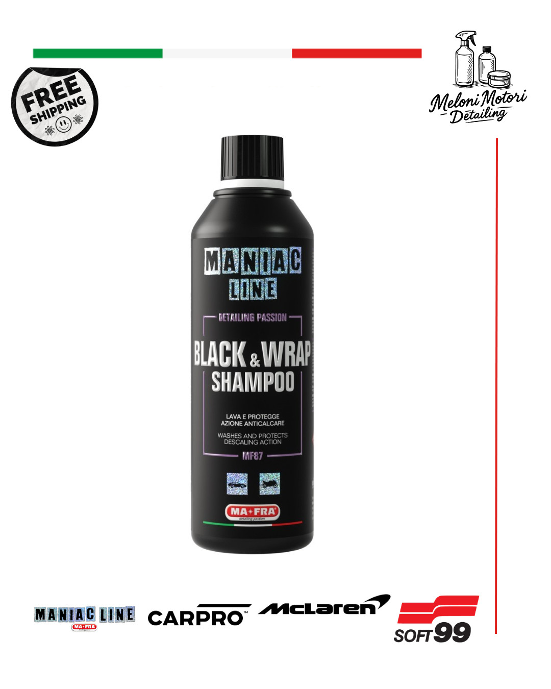 Mafra Black & Wrap Shampoo: Pulizia e Protezione per Auto Nere e Wrap