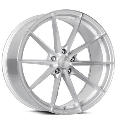 F19x8.5/R19x9.5'' Staggered Dolce Performance Wheels Veloce Silver/Machined Face 