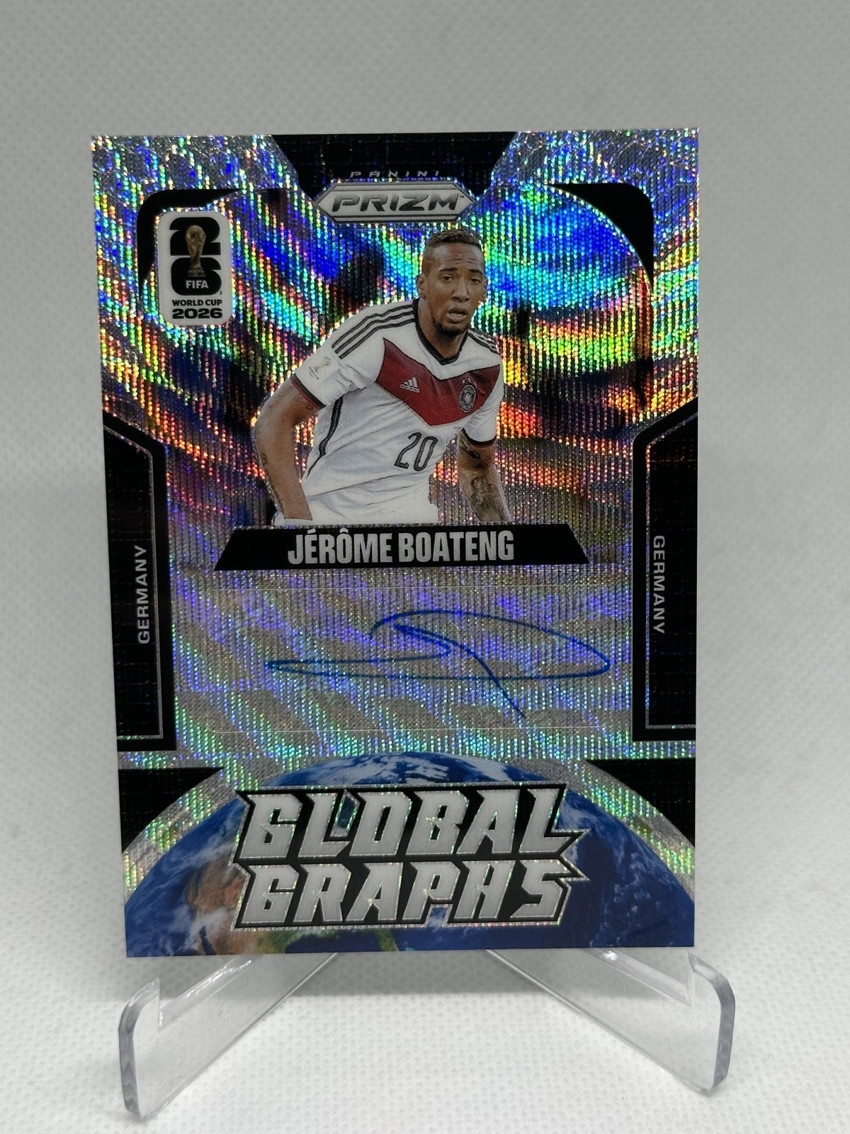 2026 Panini Prizm Fifa World Cup - Global Graphs Jerome Boateng Wave Prizm Auto