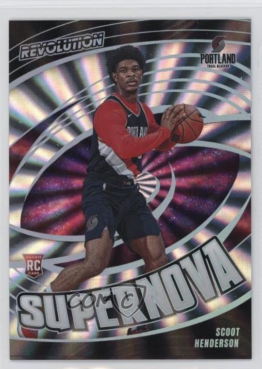 2023 Panini Revolution Supernova Sunburst 40/75 Scoot Henderson Rookie RC 0g90