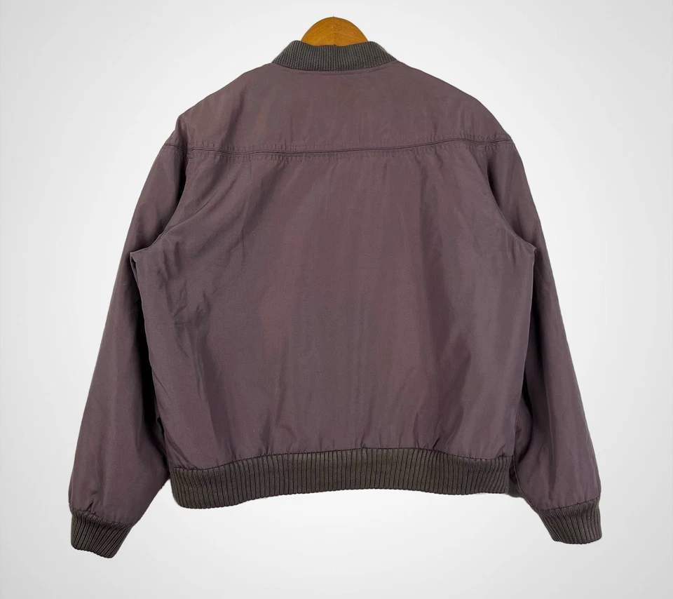 VTG Derby of San Francisco Bomber Jacket Mauve Paisley Lining Men’s Sz 42 M/L - Image 2 of 4