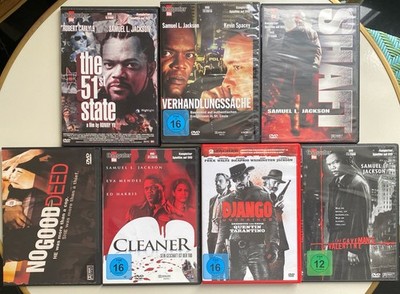 Samuel L. Jackson 7 DVD Sammlung: Django Unchained, Shaft, Verhandlungssache .