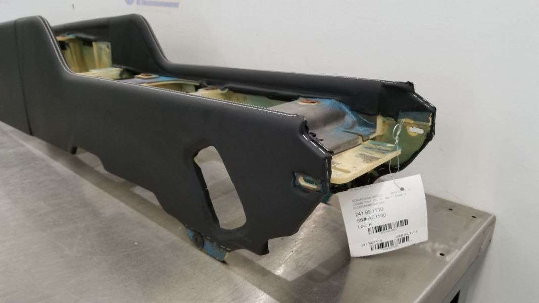 10 BENTLEY CONTINENTAL GT FRONT FLOOR CENTER CONSOLE BASE BLACK LEATHER