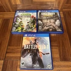 Lot of 3  Games Call of Duty WW2 Battlefield Plants Vs Zombies Sony PS4 Tested