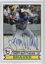 2018 Topps Archives Fan Favorites 1979 Design Gary Matthews #FFA-GM Auto 2oe