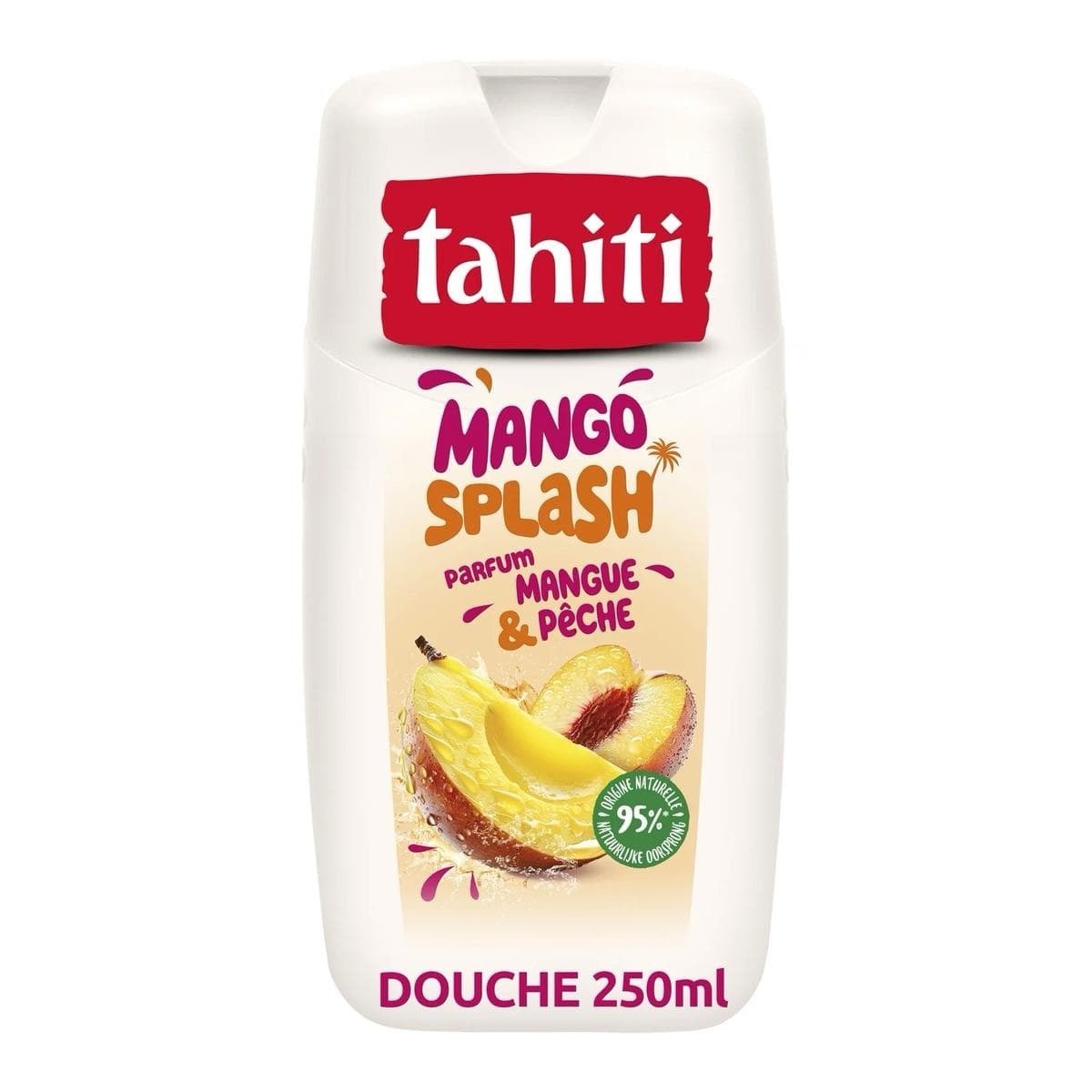 Gel douche TAHITI Mango Splash soin corps fruité lot de 3 flacons 250ml hygiène famille