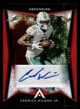 Cedrick Wilson Jr. 2022 Panini Chronicles #ASC-CEW Ascension Auto Red #/100