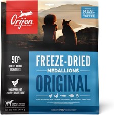 16oz Orijen Freeze Dried Medallions Original Recipe Dog Food/Topper