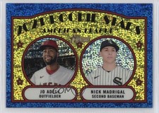 2021 Topps Heritage Stars Blue Sparkle Chrome Jo Adell Nick Madrigal Rookie RC