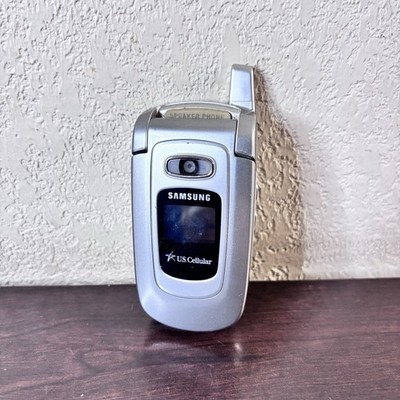 U.S. Cellular Samsung Silver Flip Phone SCH-A850 - Untested