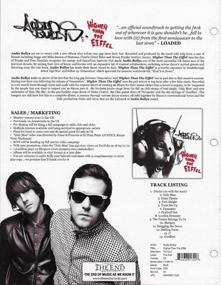 AUDIO BULLYS Rare VINTAGE 2010 PROMO TRADE AD Poster for Higher 8.5x11 MINT