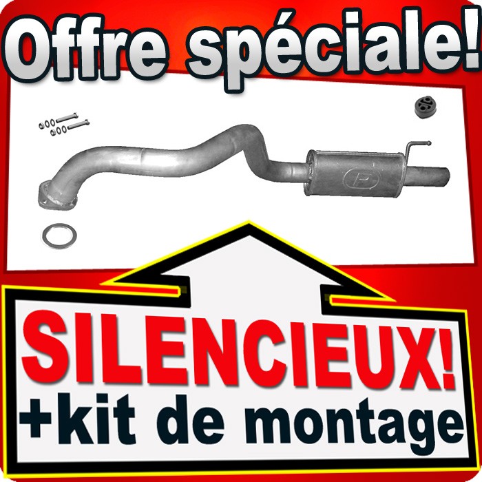 Ligne d'échappement haute durabilité pour Toyota Land Cruiser 90 3.0TD et 3.4 de 1996 à 2003