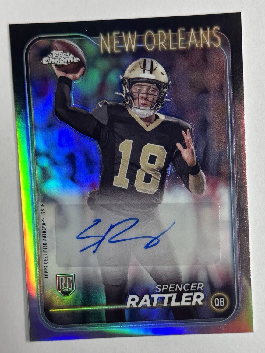 2024 Topps Chrome Spencer Rattler Rookie RC Auto